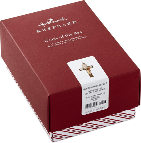Hallmark Keepsake Christmas Ornament 2018 Year Dated, Cross of The Sea, Porcelain...