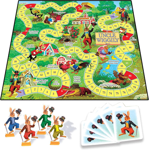 Winning Moves Uncle Wiggily Games USA, The Classic Child's First Reading Game, for 2 to 4 Players, Ages 4+...