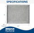 Broan-NuTone BP55 Aluminum Range Hood Kitchen Exhaust Grease Filter, 1 Count (Pack of 1), Grey...