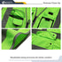 JKSafety 9 Pockets Class 2 High Visibility Zipper Front Safety Vest With Reflective Strips, Meets ANSI/ISEA Standards (150-Green, 4X-Large)...