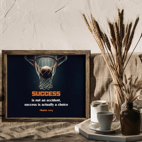 Posterizer 1 pcs-Success is a Choice-Stephen Curry-Motivational & Inspirational Art-Sports & Hobby Art-Decor for Gym, Studio- UNFRAMED Wall Art...