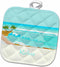 3D Rose Print of Word Relax On Beautiful Painted Turquoise Beach Pot Holder, 8 x 8...