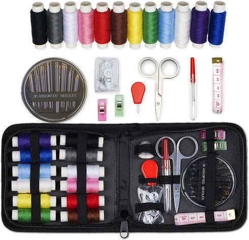 ARTIKA Travel Sewing Kit, 59-Piece Portable Kit for Travel, Includes Scissors, Thread, Tape Measure - Sewing Accessories and Supplies...