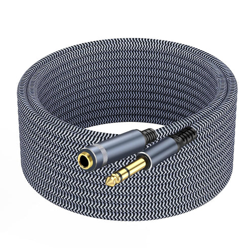1/4 inch Extension Cable 25ft, 1/4" inch Male to Female Stereo Headphone Guitar Extension Cable, Quarter inch Headphone Extension Cable......
