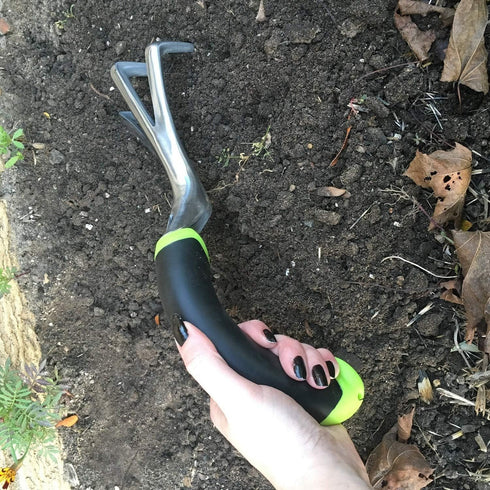 Radius Garden 10311 Ergonomic Aluminum Hand Cultivator, Red...