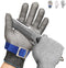 Schwer SlicePro ANSI A9 Cut Resistant Glove PR1706, Stainless Steel Mesh Metal Glove, Food Grade for Kitchen Cooking, Butcher Meat Cutting, Oyster...