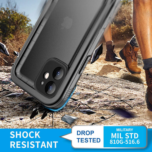 Cozycase Compatible with iPhone 12 Mini Waterproof Case - Full Body Rugged Dustproof Shockproof Case with Built-in Screen Protective Case for iPho...