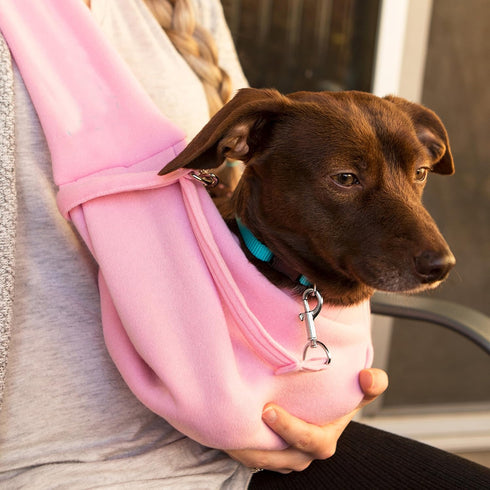 iPrimio Reversible Cat Sling & Dog Carrier Sling - Aqua Blue, Soft Hands Free Pet Carrier, Cat Papoose Carrier Front, Puppy Sling, Cat Carrier, Pe...