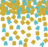 Amibishi 120pcs Bear and Gift Confetti for Baby Shower, Kids Boys Birthday Party Supplies Scatters, Gender Reveal Party DIY Craft Confetti (Blue G...
