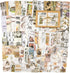 Knaid 200 Pieces Vintage Ephemera Pack Decoupage Paper Junk Journal Kit Scrapbook Planner Sticker Supplies for Art Journaling Bullet Journals Coll...