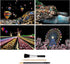 MIASTAR Scratch & Sketch Art for Kids & Adults, Rainbow Painting Night View Scratchboard(A4), Art & Craft, 4 Sheets Scratch Cards & Drawing Pen, C...