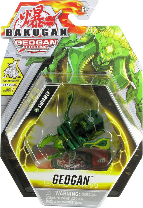 Bakugan Geogan Rising 2021 Ventus Swarmer Geogan (Viloch Combiner Part 7 of 7) Collectible Action Figure and Trading Cards...
