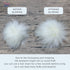 Furryvalley Faux Fur Pompom 6pcs DIY Crafts Fluffy Balls for Hat Shoes Scarves with Snap Fastener Removable Knitting Hat Horse Riding Hat Silk Acc...