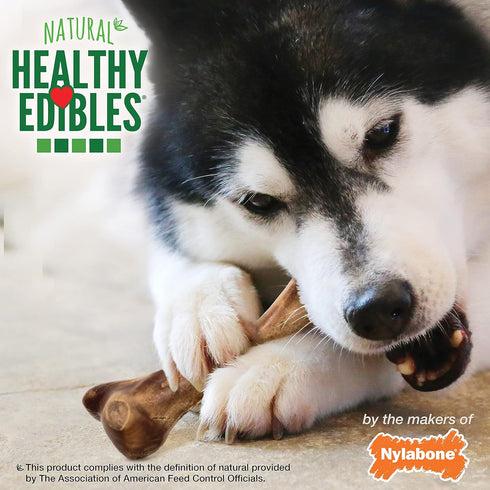 Nylabone Healthy Edibles Natural Long Lasting Venison Flavor Dog Chew Treats Wild Bone Large/Giant(1 Count)...