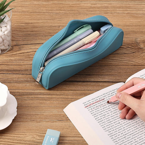 Mr. Pen- Silicone Pencil Case, Blue Pencil Pouch, Pencil Case Small, Pencil Pouch Aesthetic, Silicone Pencil Pouch, Pencil Case Aesthetic, Pencil ...