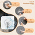 Mlici 24 Pack Clear Self-Adhesive Wall Hooks, 30lbs Heavy-Duty Sticky Hooks for Kitchen Bathroom, Without Nails Reusable Utility Hooks for Hanging...