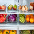 Spectrum Diversified Hexa in-Fridge Small Refrigerator Bin for Storage and Organization of Fruit Vegetables Produce and More, 8.5 x 6 x 2.25, Clea...
