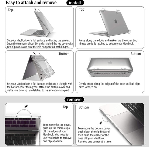 IBENZER Compatible with 2022 2021 2020 MacBook Air 13 inch case M1 A2337 A2179 A1932, Plastic Hard Shell Case for Mac Air 13 Retina Display with T...