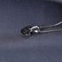 JewelryPalace Love Heart Cut Genuine Black Spinel Pendant Necklace for Women, 14k White Gold Plated 925 Sterling Silver Necklace for Her, Natural ...