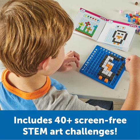 Learning Resources STEM Explorers Pixel Art Challenge, 402 Pieces, Ages 5+, STEM Toys For Kids, Coding Basics For Kids, STEM Activities For Classr...