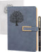 Fanery sue Tree of Life Refillable Writing Journal for Women&Men Faux Leather Hardcover Notebook A5 College Ruled 200 Lined Pages Lay-Flat Persona...
