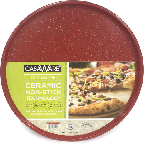 casaWare Pizza/baking Pan 12-inch (Red Granite)...
