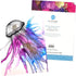 Alcohol Ink Paper - Non-Absorbent, Heavy Weight & Tear Resistant - Easily Wipes Off for Reusable Art Paper - Flexible Bright White EVO 9x12 Inch (...