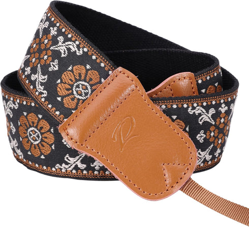 Padwa Lifestyle Camera Strap - 2" Wide Double Layer Cowhide Head Cotton Strap,Vintage Jacquard Embroidery Universal Neck & Shoulder Camera Straps ...