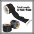 131 Ft Black Glitter Bulletin Board Borders Black Scalloped Bulletin Board Trims Shiny Decorative Border Trims Sparkle Self-Adhesive Bulletin Stic...