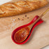 Now Designs Curved Stoneware Spoon Rest Red, 3.5x7.75 in...
