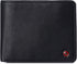 Alpine Swiss Wallet for Men Nolan Commuter Bifold Dual ID Windows for License Work Badge RFID Protection Divided Bill Section Gift Boxed Black...