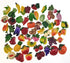 random 12Pcs creative 3D resin fruit vegetables fridge magnets funny cute decoration refrigerator magnet accessories office school whiteboard magn...