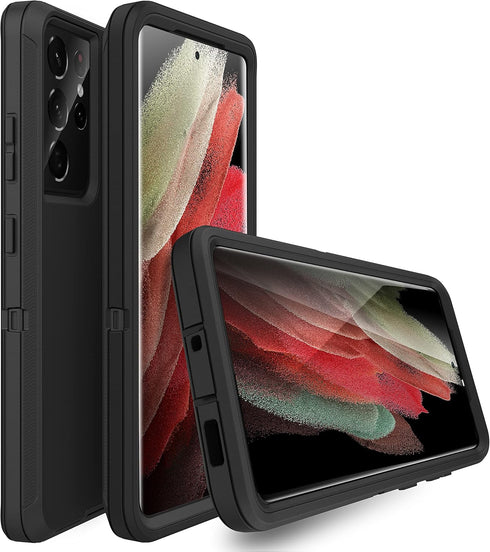 MXX Case Compatible with Galaxy S21 Ultra Case, 3-Layer Super Full Heavy Duty Body Bumper Cover/Shock Protection/Dust Proof, Designed for Samsung ...