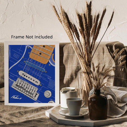 Posterizer 1 pcs-artistic art of a Fender American Ultra Stratocaster guitar-Sports & Hobby Art-Musical Art Collection-Gift for Music Fans- unfram...