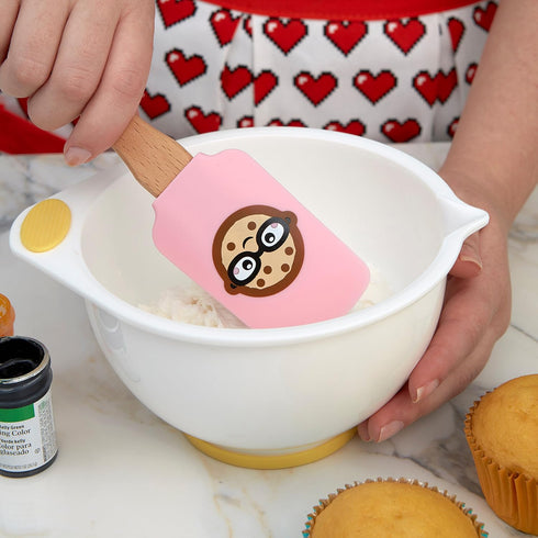 Wilton ROSANNA PANSINO Wilton Nerdy Nummies Silicone Spatulas, 2-Count Silicone Spatula Set...