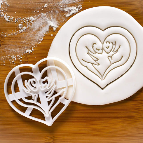 Set of 2 Ferret cookie cutters (Designs: Body & Love), 2 pieces - Bakerlogy...