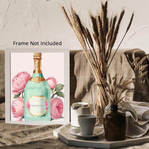 Posterizer 1 pcs-laduree champagne-cute pastel aesthetic-Inspirational Women's Art-Abstract & Modern Art-Gifts for Women-Living Room Bedroom Decor...