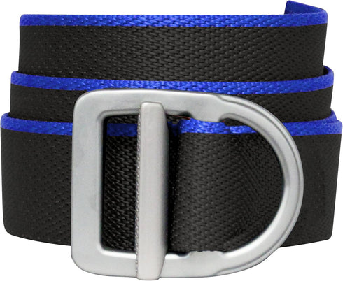 Bison Designs Delta Belt - by - Light Duty 38mm - USA Made - Black/Cobalt, up to 38"...