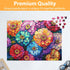 500 Piece Puzzle for Adults Puzzle Flowers, Recycled Cardboar Jigsaw Puzzles 500 Pieces Children Elderly, Family Activity Game Great Gift for Mom ...