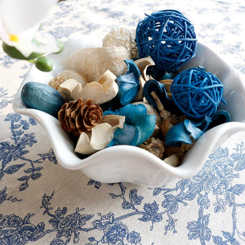 Qingbei Rina Summer Potpourri Bags, Ocean Breeze Scented Potpourri Bowl Filler,Beach Coastal Blue Vase Filler,Home Fragrance Sachet of Petal,Bathr...