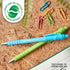 Paper Mate FlexGrip Ultra Ballpoint Pens, Made from Recycled Plastic Materials, Assorted Barrel Colors, Medium Point (1.0mm), Black, 12 Count...