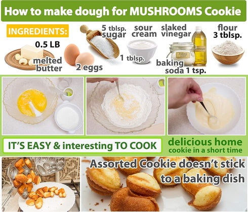 Assorted Cookies Without Filling - 11 Aluminum Marker Pastry Baking Tool...