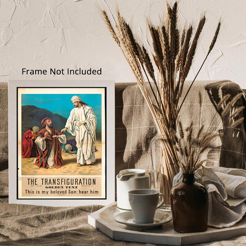 Posterizer 1 pcs-The transfiguration poster-Religious Posters-Gifts for Christians -Decor for Church, Sunday School Classroom- unframed wall art...