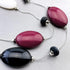 Firstmeet 2 Layer Statement red and black Beads Long Necklace...