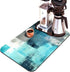 Coffee Bar Mat Accessories for Countertop Turquoise Abstract Art Absorbent Hide Stain Rubber Backed Dish Drying Mats for Kitchen Counter Draining ...