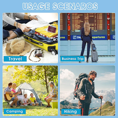 Sibba Travel Toothbrushes Cover Case Holders Kit Soft Bristles Tooth Brushes Mini Size Portable Small Folding Pack Supplies Tiny Set Compact Wrapp...