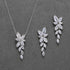 SWEETV Wedding Jewelry for Bride Bridesmaids,Marquise Cubic Zirconia Necklace Earrings Set, Bridal Jewelry Set for Wedding Party...