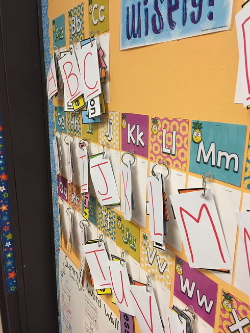 Teacher TACKz 66 Tacks - School Supplies for Teacher's Class Room - 2 in 1 Push pin Hook tack • Banners, Signs, Word Wall Name Letter Fact Family ...