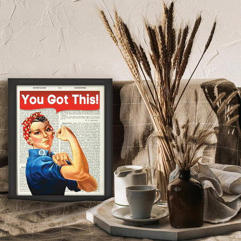 Posterizer 1 pcs-Strong woman, Positive Saying-Motivational & Inspirational Art-Gift for Entrepreneurs-Decor for Home & Office- UNFRAMED Wall Art...