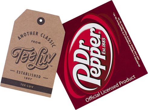 Tee Luv Vintage Drink Dr Pepper Hat - Mesh Back Dr Pepper Soda Baseball Cap (Navy and Beige)...